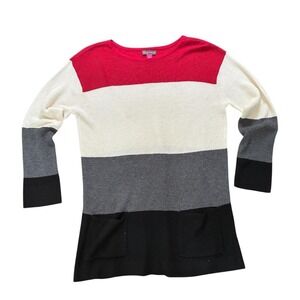 Vintage Vince camuto color block knit sweater